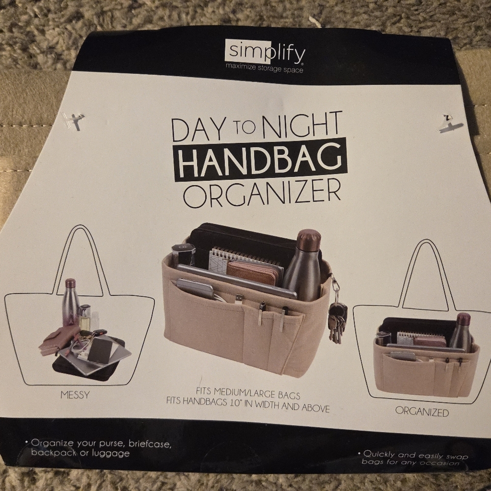 Beige Handbag Organizer